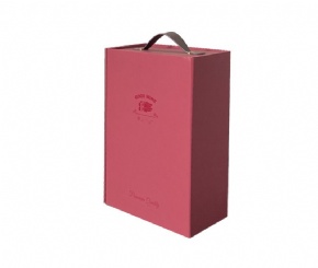 Foldable Wine Packaging Boxes for Two Bottles